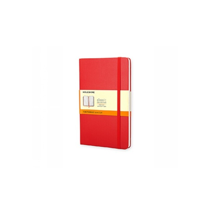 Moleskine classic, Large Size, Ruled Notebook, red - gebunden
