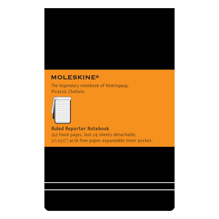 Moleskine classic, Pocket Size, Reporter Ruled Notebook - gebunden