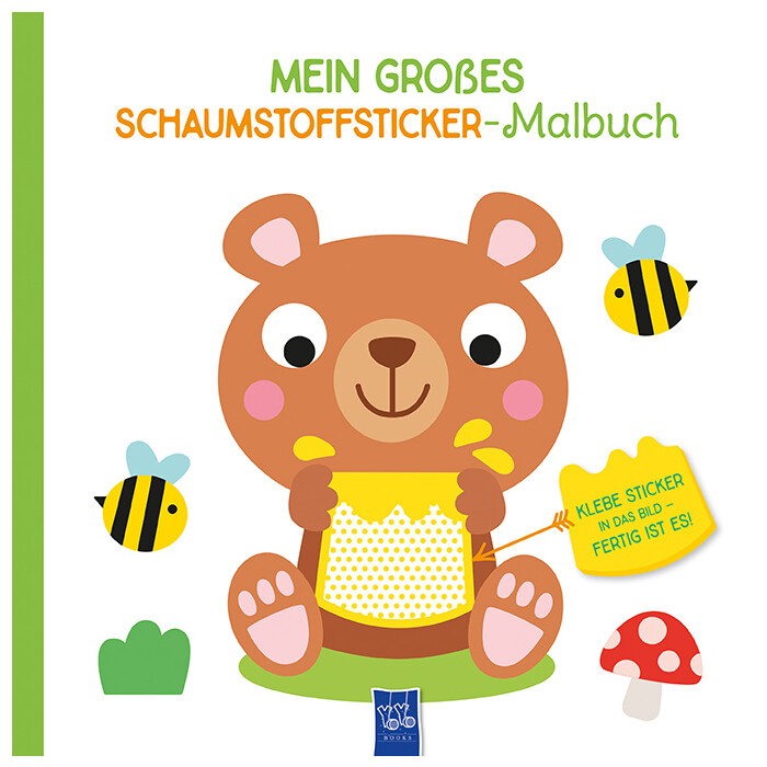 Mein großes Schaumstoffsticker-Malbuch - Bär